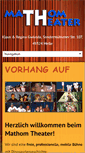 Mobile Screenshot of mathomtheater.de